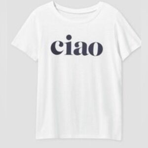 Grayson Threads Ciao white Tee shirt size small